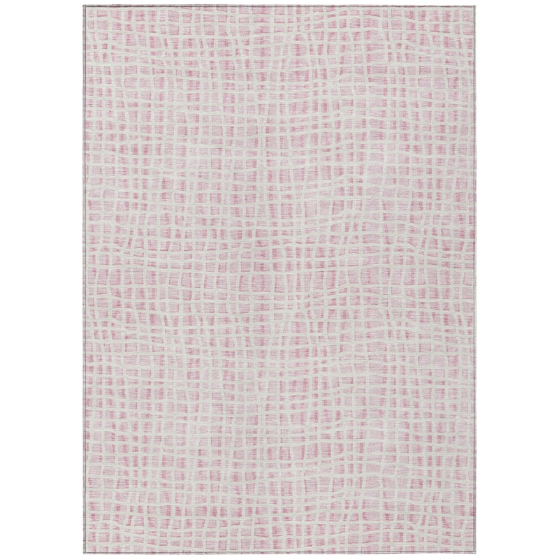 Machine Washable Indoor/ Outdoor Chantille Abstract Modern Rug