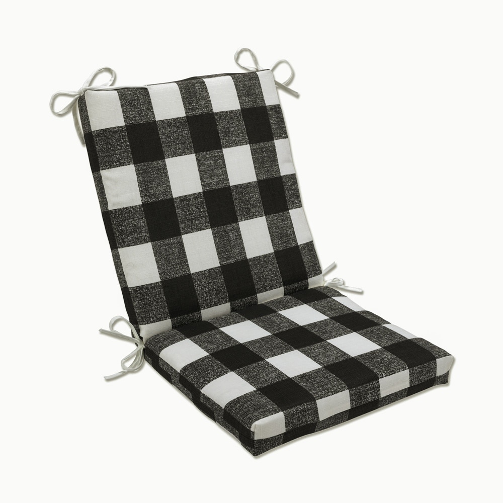 Chair Cushions With Rounded Back 18 Double Ties Anderson Buffalo Check  Fabric Farmhouse Cushions Kitchen Chair Pads Rounded Back 