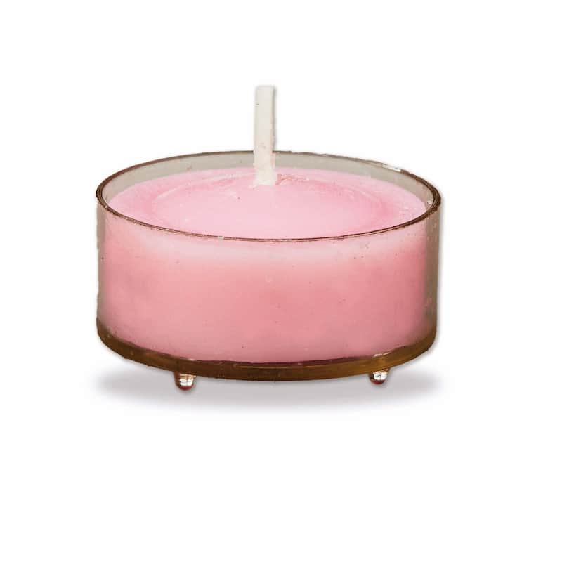 Color Studio Tealight Candles Set of 8 Pink Smokeless Paraffin Wax Burn Time 3 Hrs