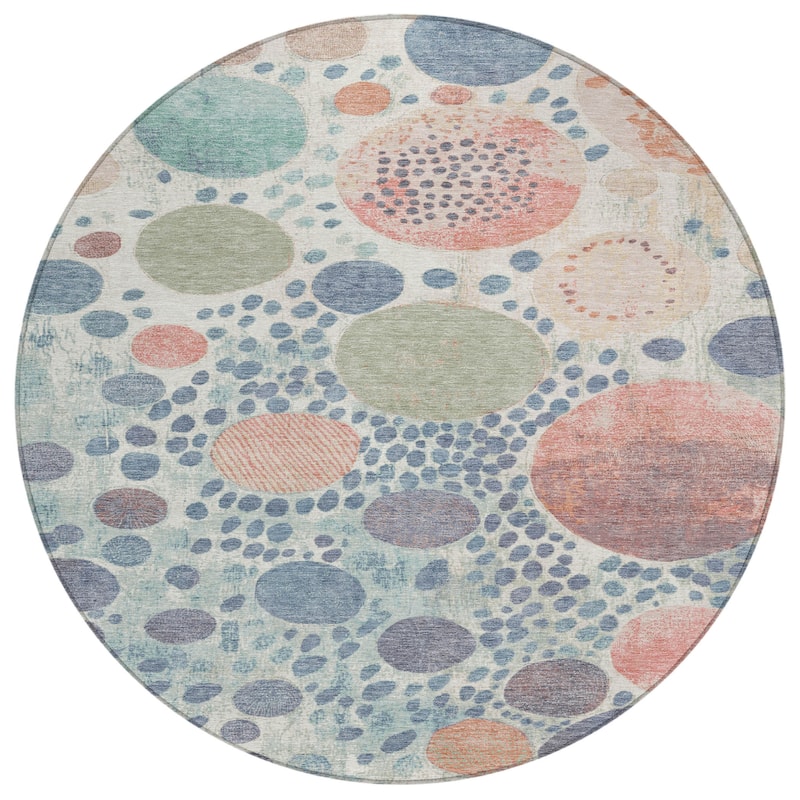 HomeRoots Geometric Transitional Rectangle Outdoor Rug