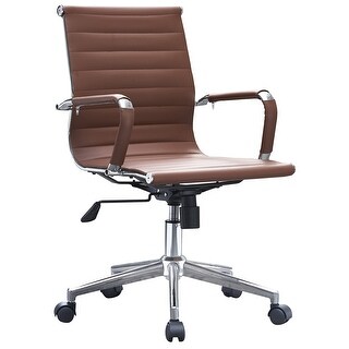 2xhome - Office Chair Mid Back Tan