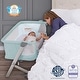 preview thumbnail 3 of 7, Dream On Me Skylar Bassinet in Mint