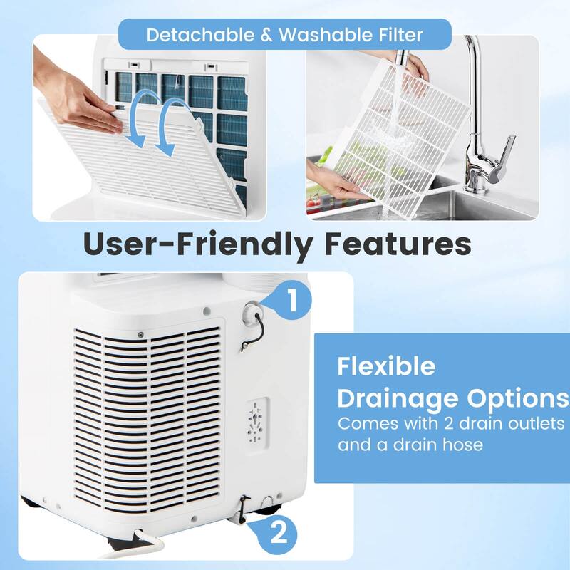 Costway 14000 BTU Inverter Portable Air Conditioner with APP Voice & - See Details
