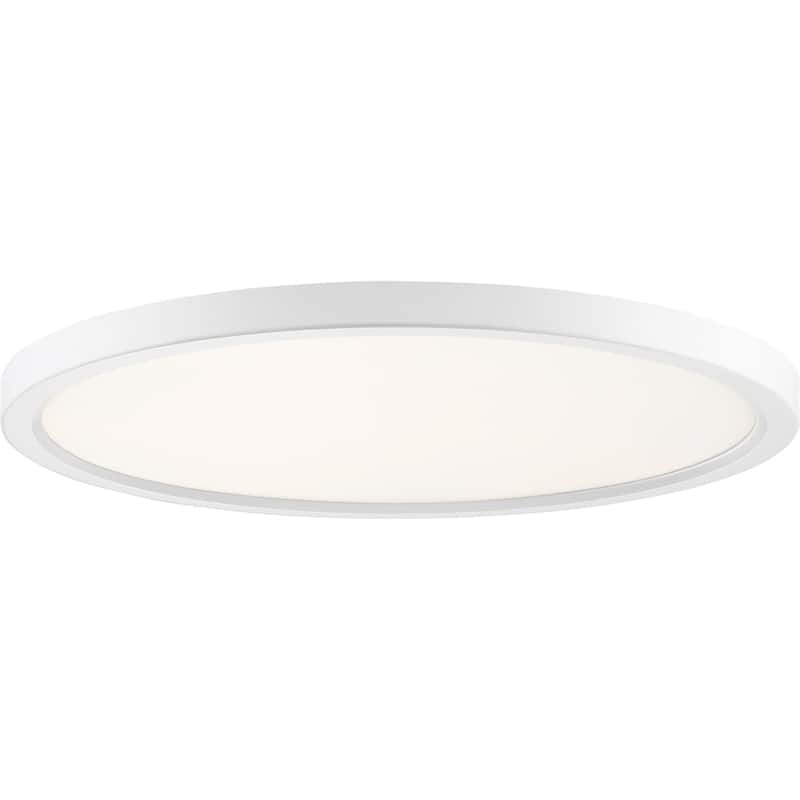 Porch & Den Ashurst Aluminum Flush Mount - White