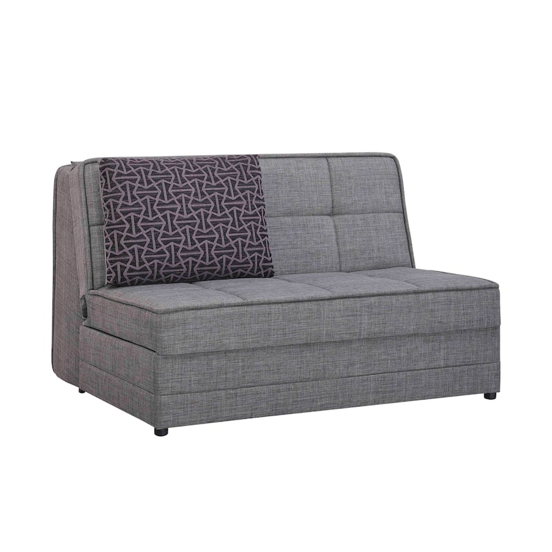 Collection Upholstered Convertible Loveseat With Storage