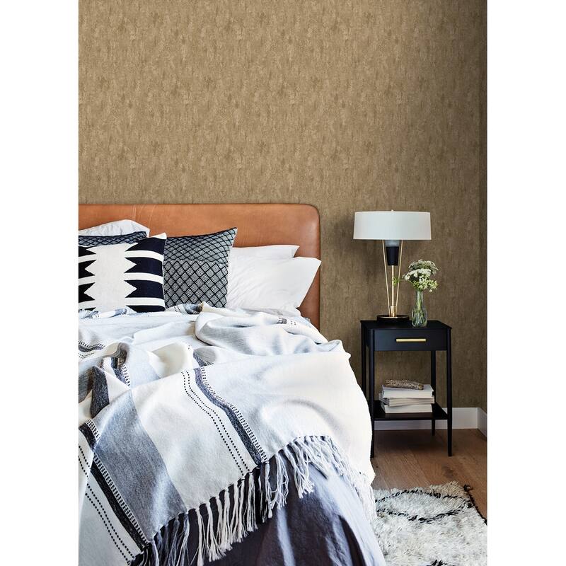 A-Street Prints Diorite Brass Splatter Wallpaper