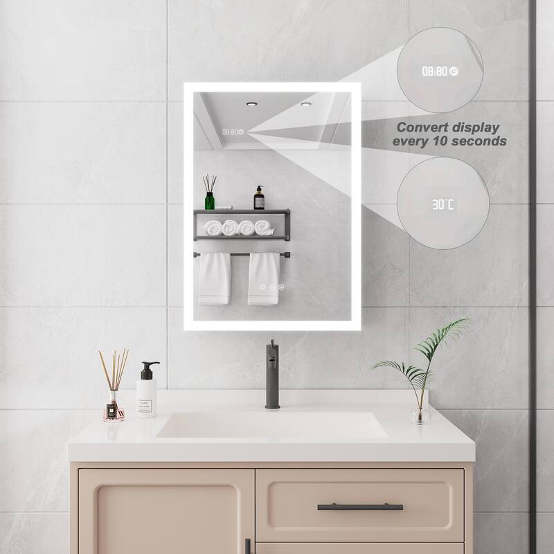 LED Medicine Cabinet with Mirror,Lighted Medicine Cabinet with Defogger, Dimmer,Surface Mount
