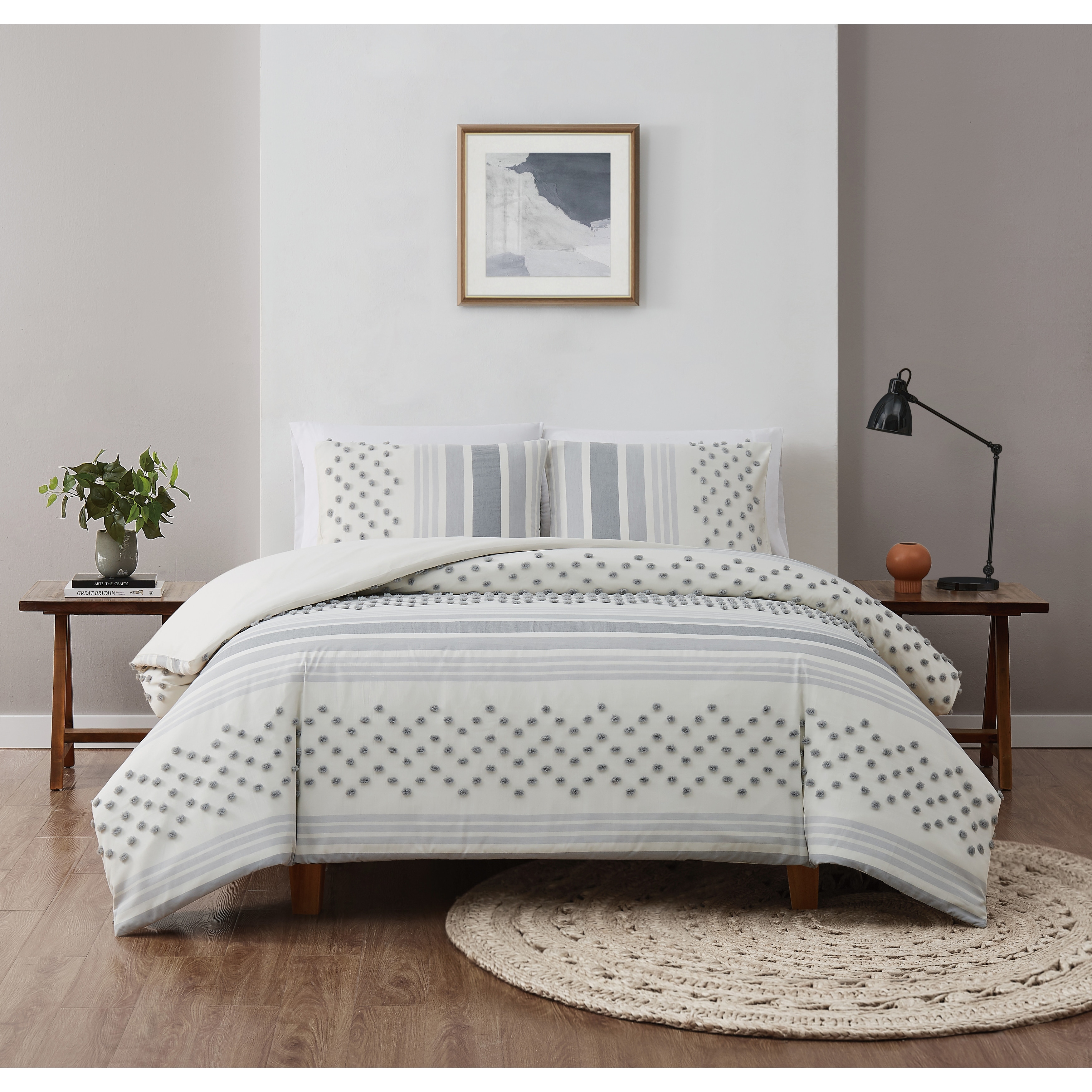 Brooklyn Loom Mia Tufted Texture Duvet Cover Set