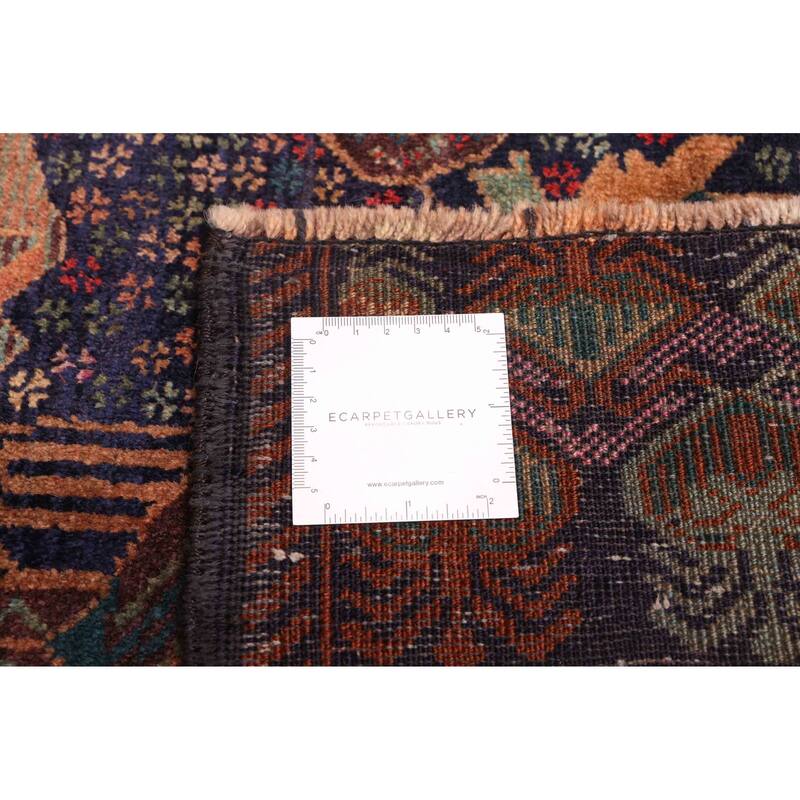 ECARPETGALLERY Hand-knotted Teimani Dark Navy Wool Rug - 3'8 x 6'5