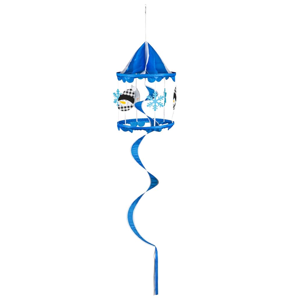 66 in. Snowman Hanging Wind Spinner