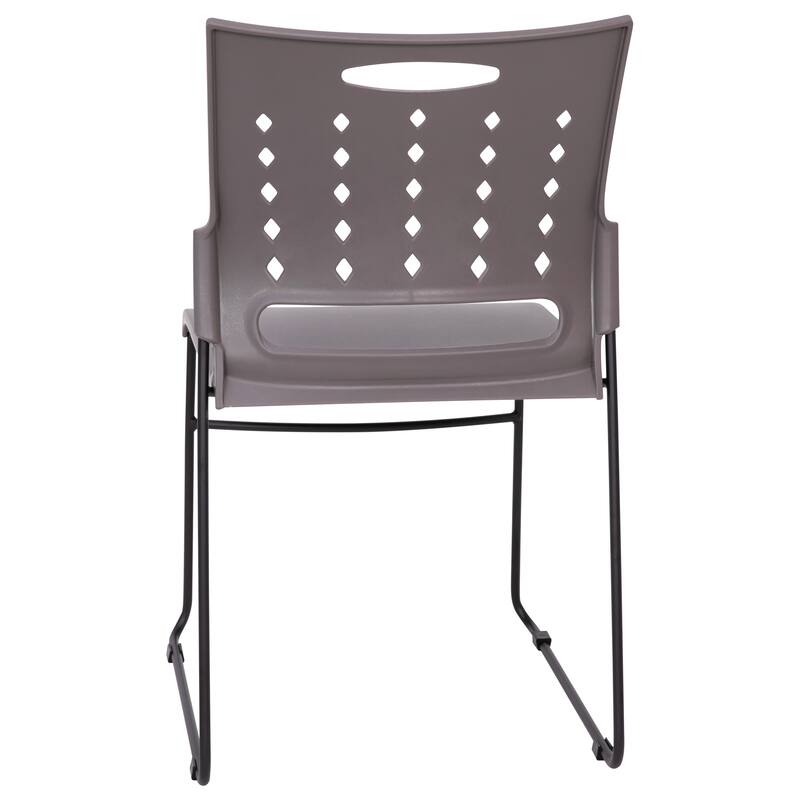 5 Pack HERCULES Series 881 lb. Capacity Sled Base Stack Chair with Air-Vent Back