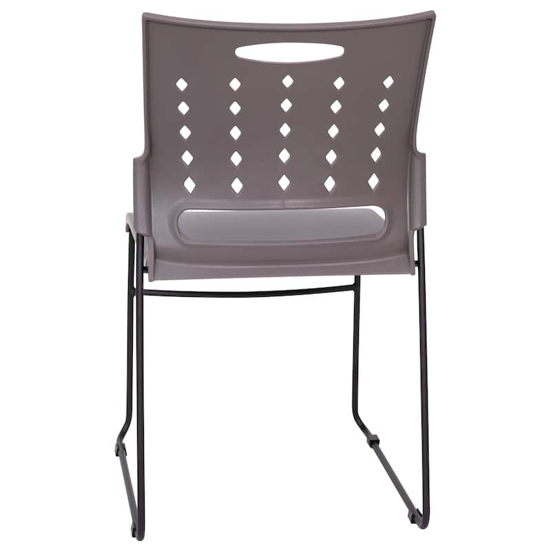 881 lb. Capacity Sled Base Stack Chair with Carry Handle and Air-Vent Back