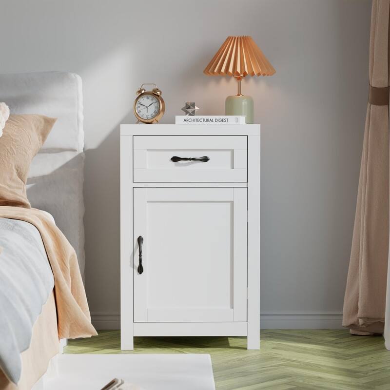 Farmhouse Night Stand with Barn Door