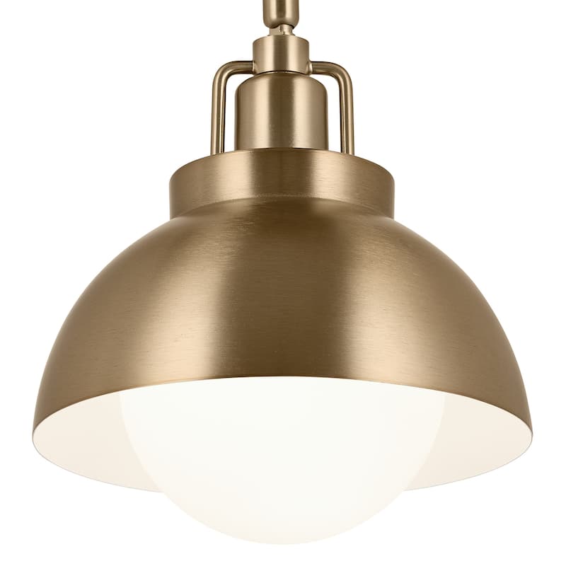 Kichler Lighting Niva 11.25 in. 1-Light Champagne Bronze Convertible Semi-Flush Mount Light