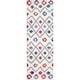 preview thumbnail 7 of 10, Nuloom Tatyana Moroccan Diamond Trellis Shaggy Area Rug - 2'8" x 12' Runner