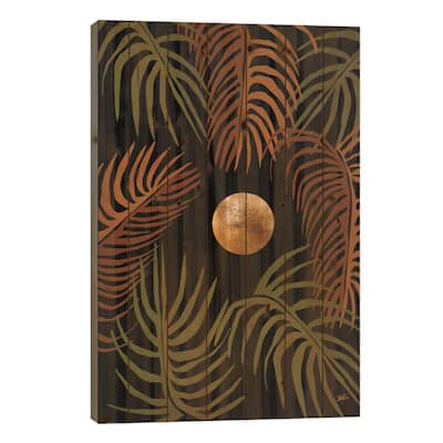Tropical Night Print On Wood by Bria Nicole - Multi-Color