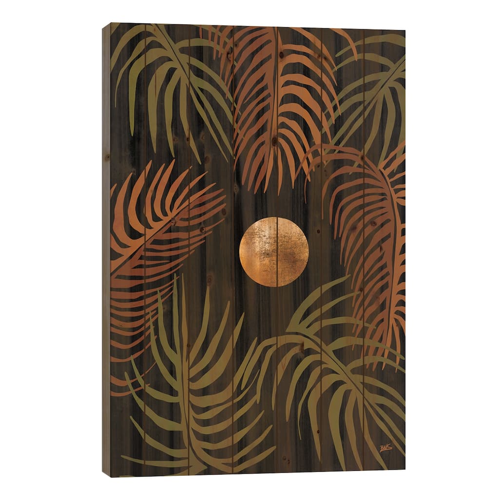 Tropical Night Print On Wood by Bria Nicole - Multi-Color