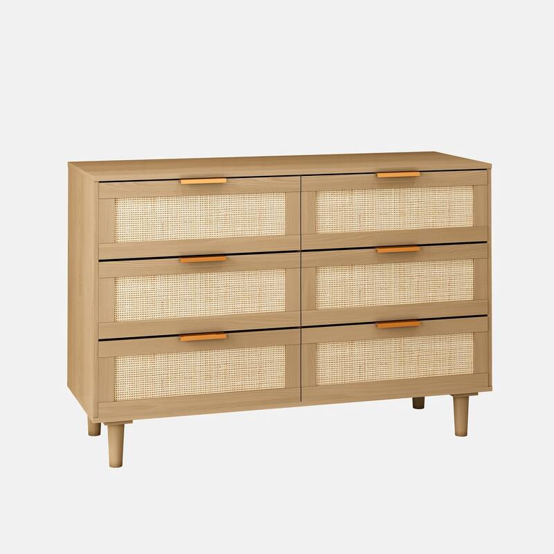 6 drawers Rattan dresser Rattan Drawer