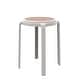 preview thumbnail 6 of 48, Tresse All-Weather Round Stackable Dining Stool with Wicker-Style Seat for Indoor, Outdoor, Patio, and Kitchen - Fully Assembled White