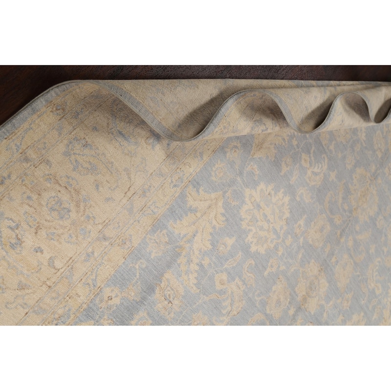 Vegetable Dye Muted Peshawar Chobi Oriental Wool Area Rug Hand-knotted - 8'10" x 11'9"