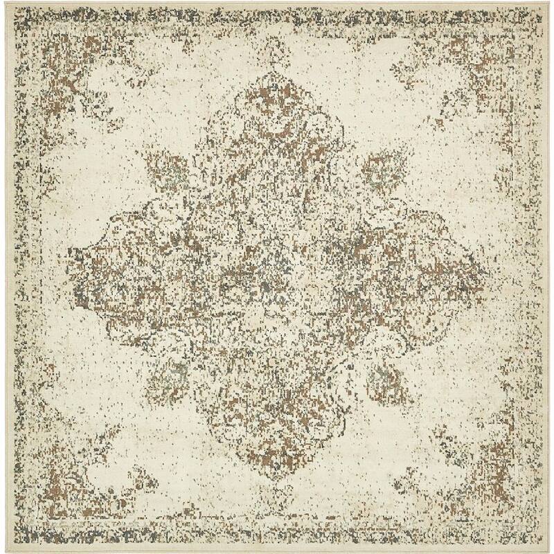 Contemporary Daisy Collection Area Rug