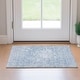 preview thumbnail 64 of 71, Premium Washable Super Soft Muted Floral Mayfield Rug Sky - 1' 8" x 2' 6" - Rectangle