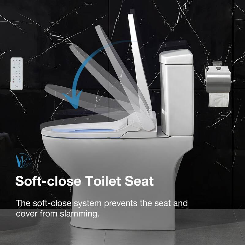 Ove Decors 1.28 GPF Wall Mounted One Piece Elongated Toilet � Seat