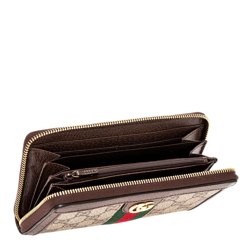Gucci Ophidia GG Supreme Zip Around Wallet
