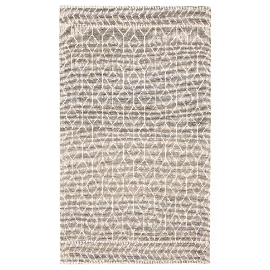 ECARPETGALLERY Braid weave Sienna Taupe Wool Rug - 5'0 x 8'6