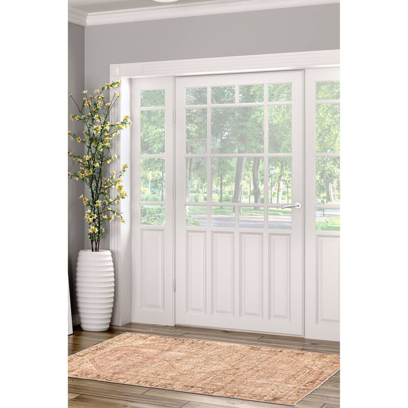 ECARPETGALLERY Hand-knotted Antalya Vintage Copper Wool Rug - 4'11 x 6'11