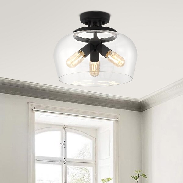 Simple dome semi flush mount online
