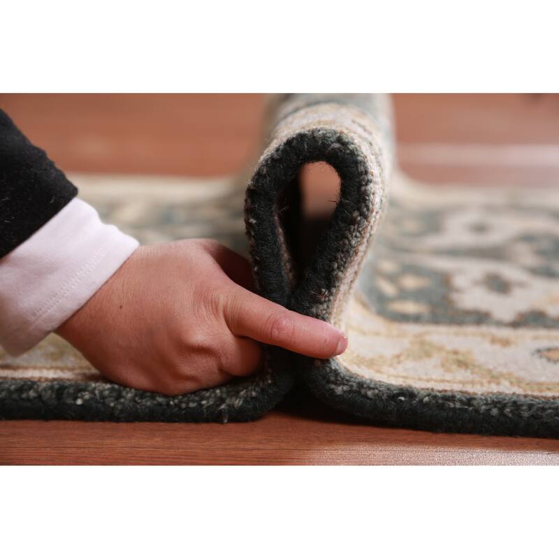 All-Over Oushak Oriental Runner Rug Handmade Wool Carpet - 2'9" x 8'4"