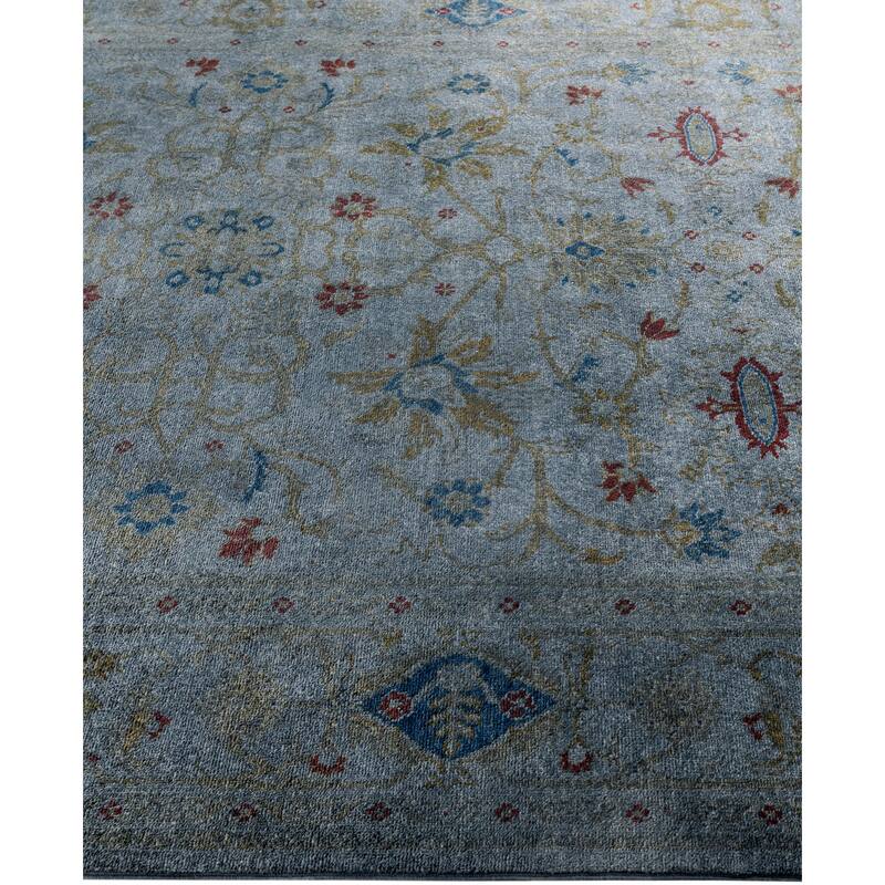 Overdyed One-of-a-Kind Hand-Knotted Area Rug - Gray - 6' 1" x 8' 10"