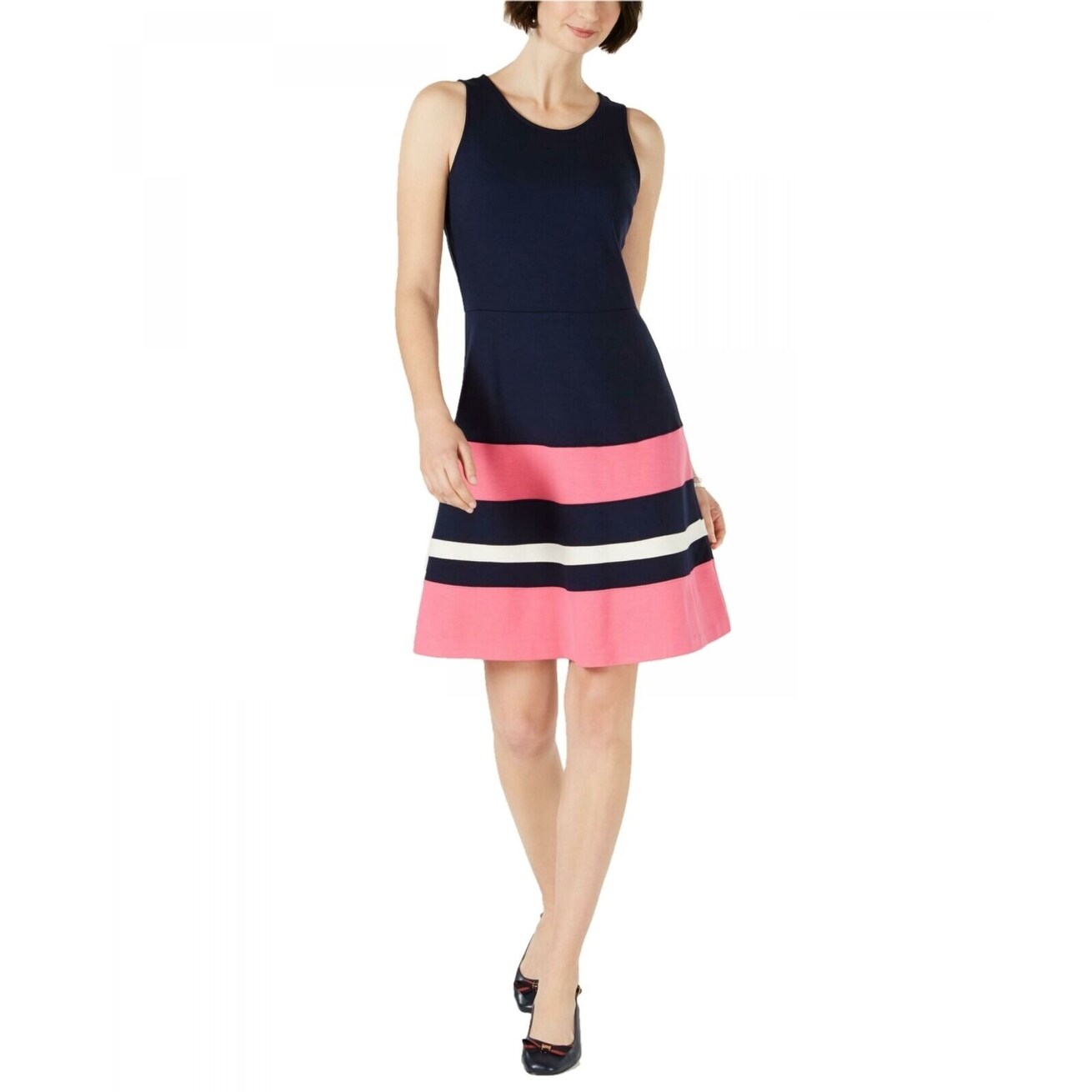 m and s navy dress