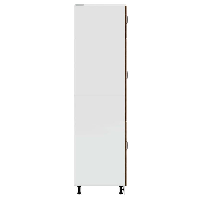 vidaXL Kitchen Cupboard Brown oak Engineered wood Tall Adjustable Feet - 22.4 x 23.6 x 81.5