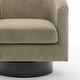 preview thumbnail 17 of 64, Corduroy Upholstered Swivel Barrel Chair (Set of 2)