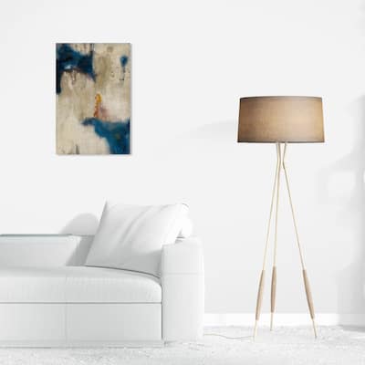 Wynwood Studio Canvas Abstract Elevated Abstract Cascade White and Modern & Contemporary Wall Art Canvas Print
