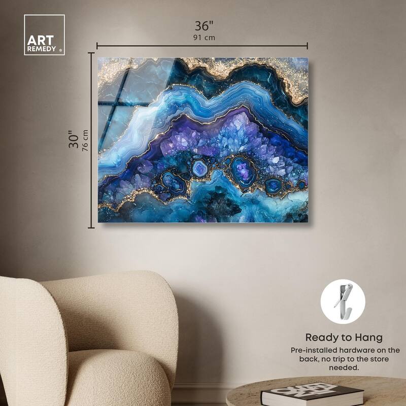 Galactic Geode II Acrylic by Art Remedy, Ready to Hang