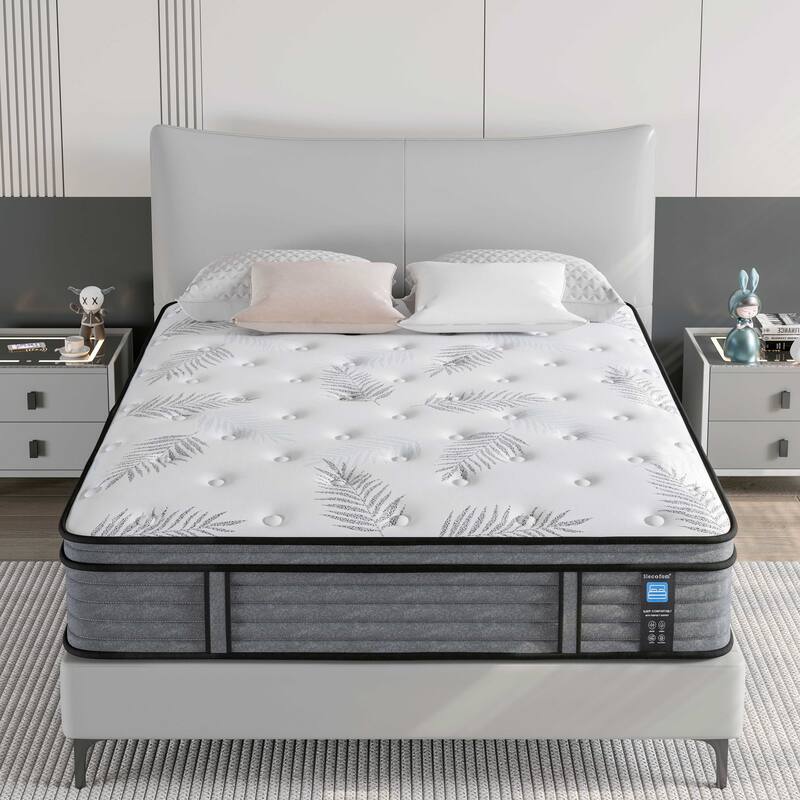 14 inch Firm Euro Top Hybrid Memory Foam Mattress - Twin
