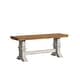 preview thumbnail 15 of 18, Eleanor Black Farmhouse Trestle Base Slat Back 6-piece Dining Set by iNSPIRE Q Classic