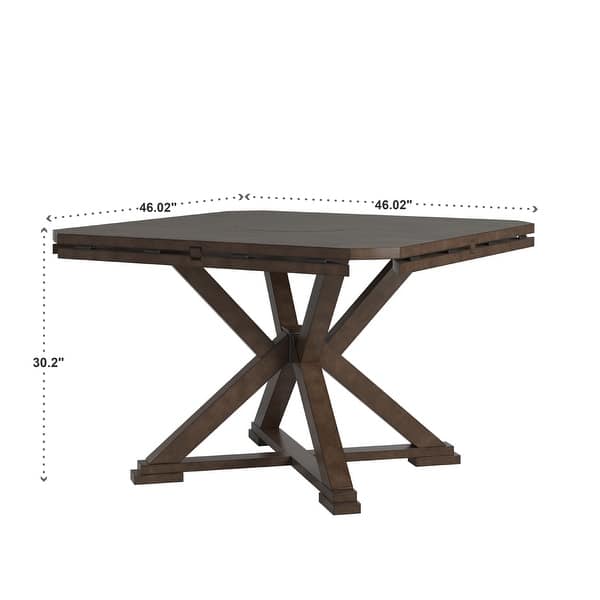 dimension image slide 0 of 2, Garrison Espresso Convertible Dining Table by iNSPIRE Q Modern