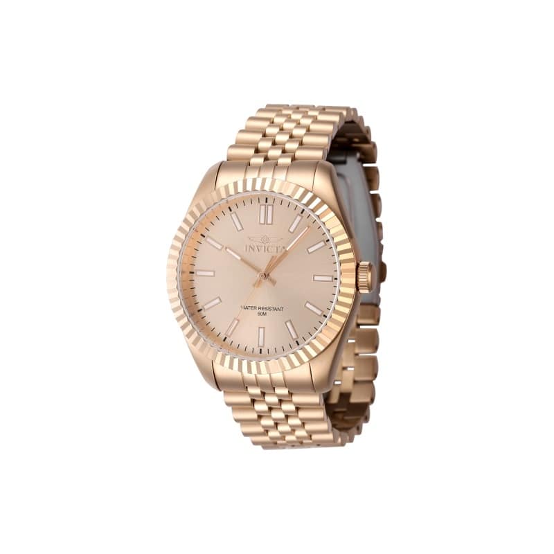 Invicta Men's 47493 Specialty Quartz 3 Hand Rose Gold Dial Watch - Rose Gold