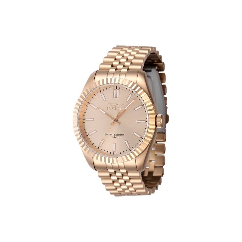 Invicta Men's 47493 Specialty Quartz 3 Hand Rose Gold Dial Watch - Rose Gold