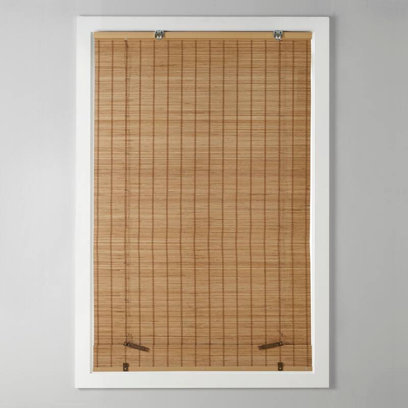 Madison Park Oakley Bamboo Light Filtering Roman Shade