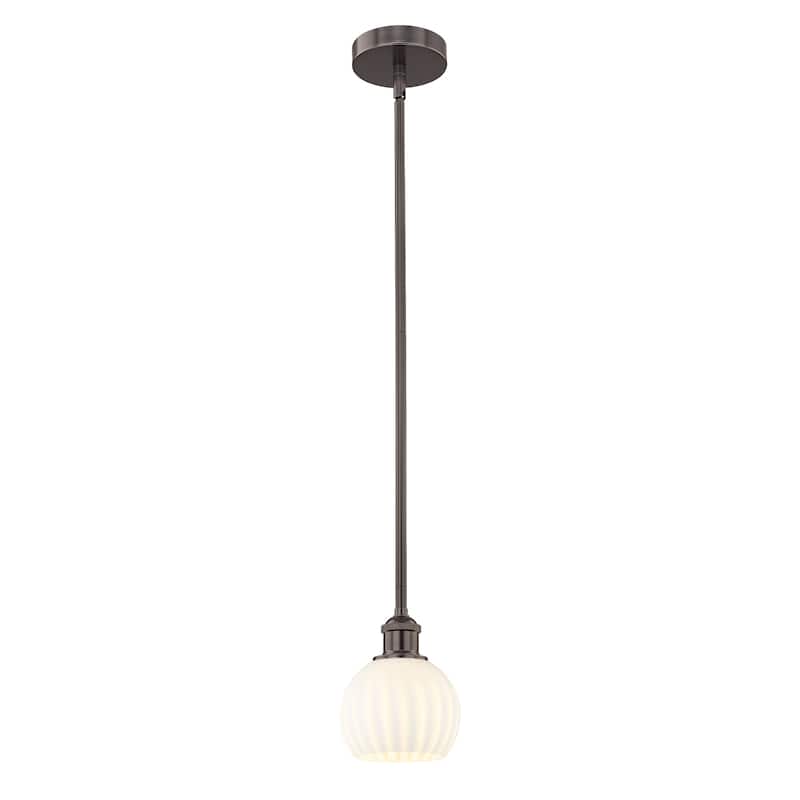 Innovations Lighting 616-1S 8 6 White Venetian Pendant White Venetian