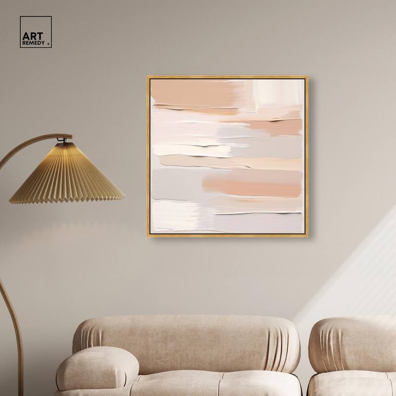 Roseate Cream Tones I Canvas by Art Remedy
