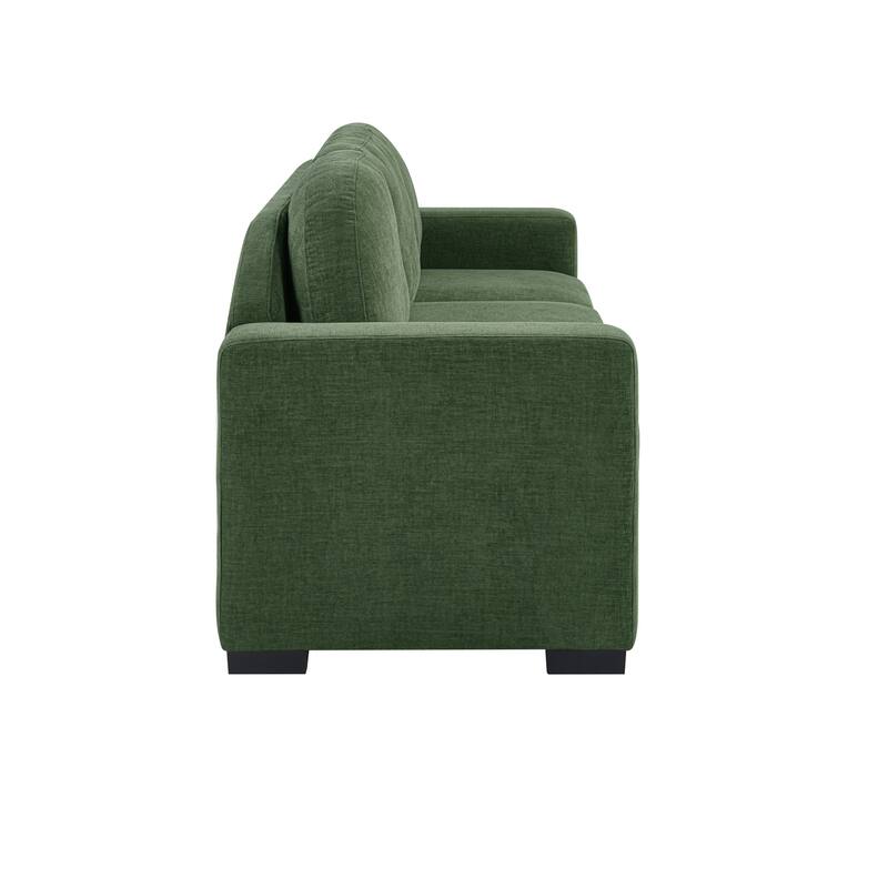 Christopher Knight Home - Dover Modern 84.7" Chenille Upholstered 3-Seater Sofa with Removable Curved Backrest & Cushion