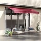 preview thumbnail 1 of 17, Outsunny 10x8-foot Manual Retractable Sunshade Shelter Awning Red