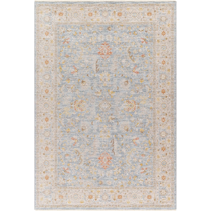 Livabliss Avant Garde Traditional Medallion Area Rug - 7'10" x 7'10" Round - Blue