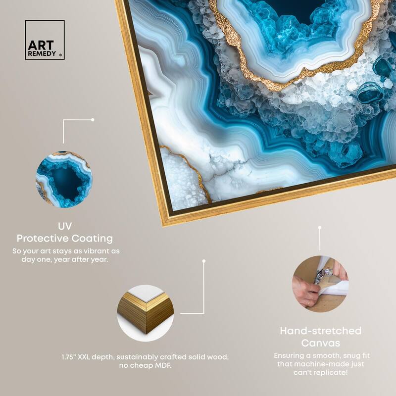 Gilded Geode Eye I Canvas by Art Remedy